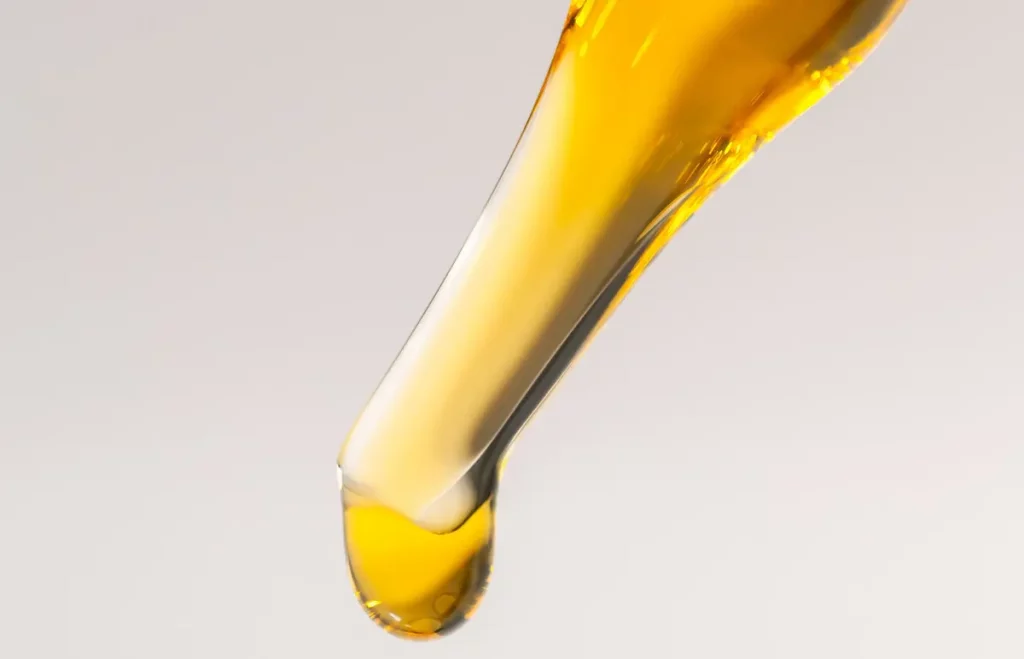 CBD extrakt - detail pipety a oleja